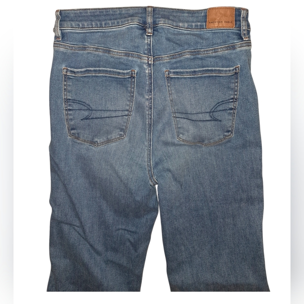 American Eagle Super High Rise Flare, Next Level Stretch Jeans - Picture 7 of 8
